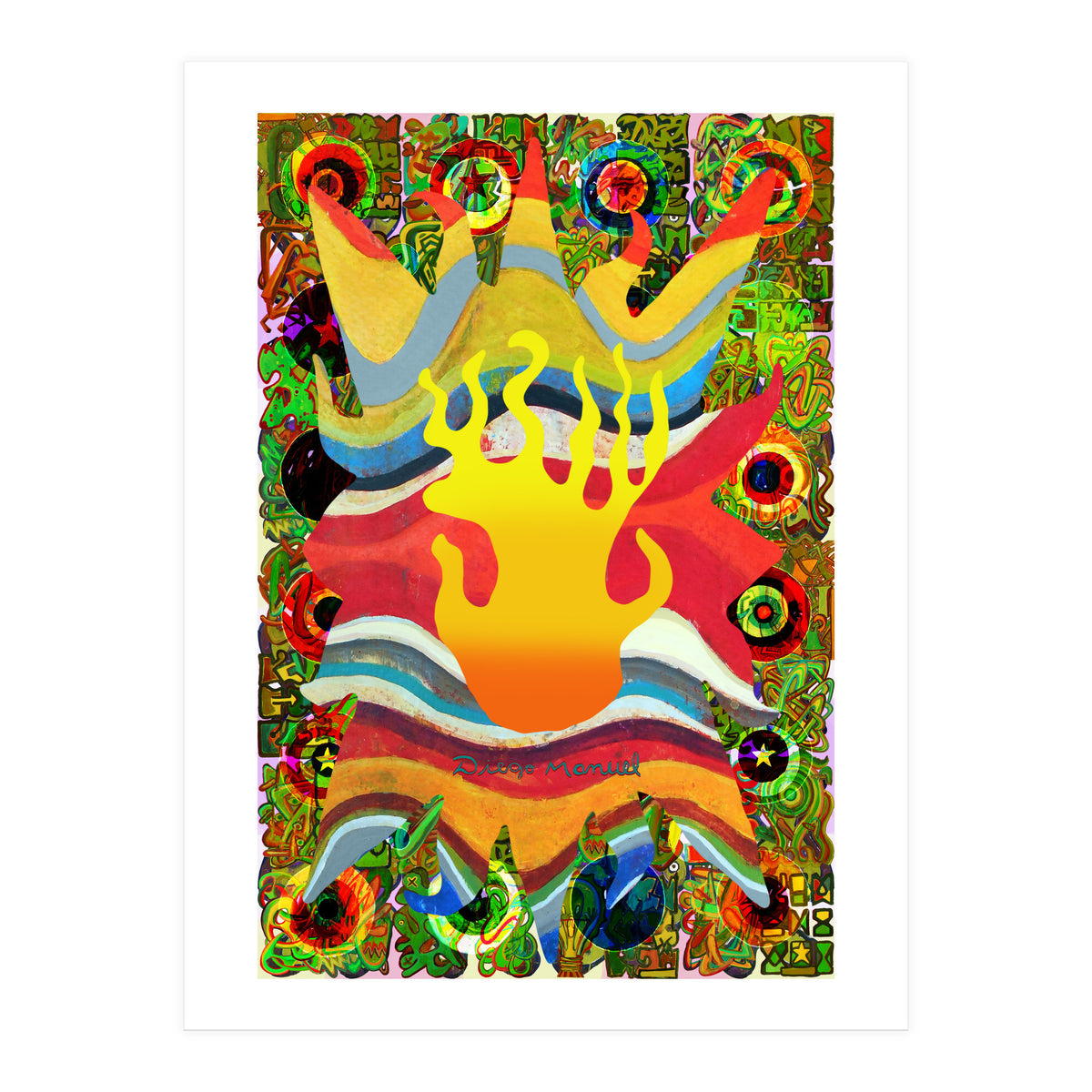 Fuego Y Graffiti 7 (Print Only)