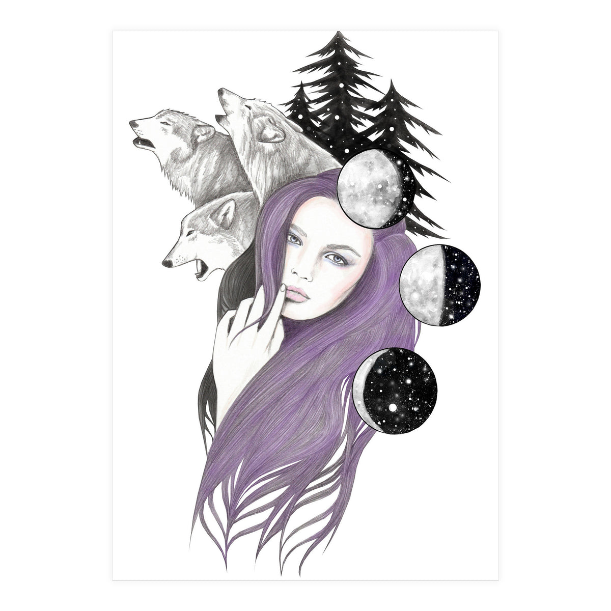 Three Moons (Print Only)