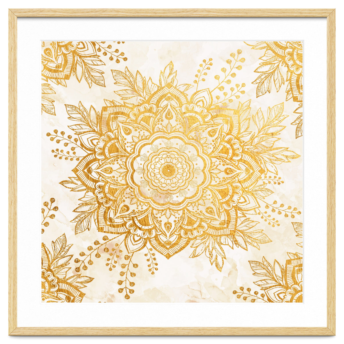 Queen Starring of Mandala-Gold Sunflower I