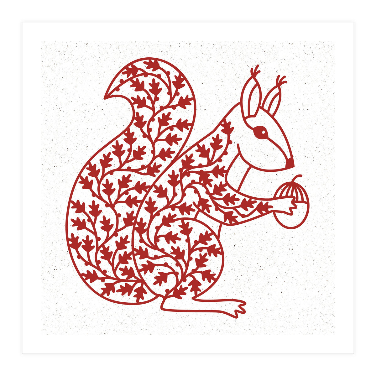 Squirrel Papercut (Print Only)