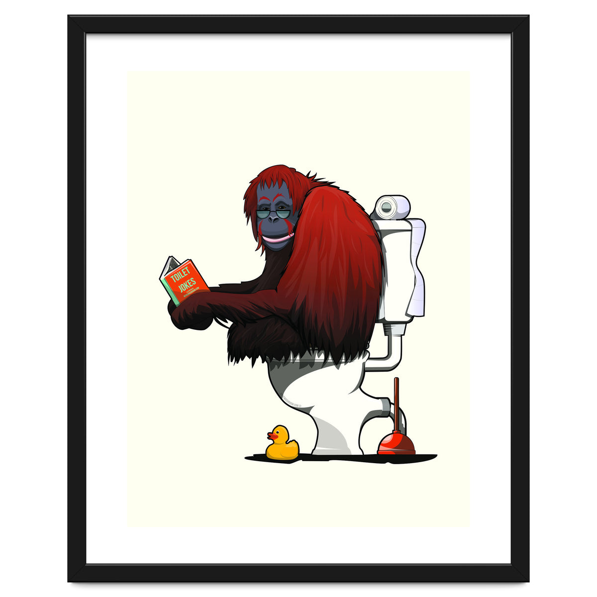 Orangutan on the Toilet, Funny Bathroom Humour