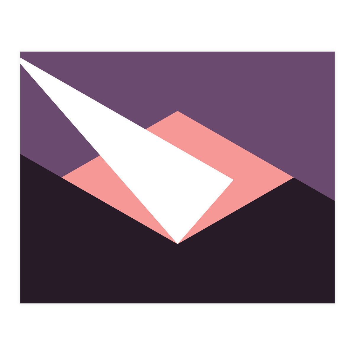 Geometric Shapes No. 59 - pink & purple (Print Only)