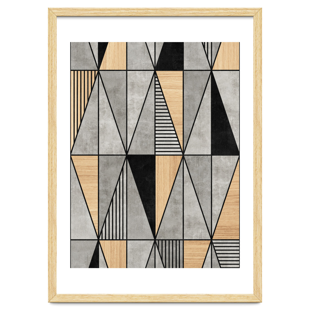 Concrete and Wood Triangles