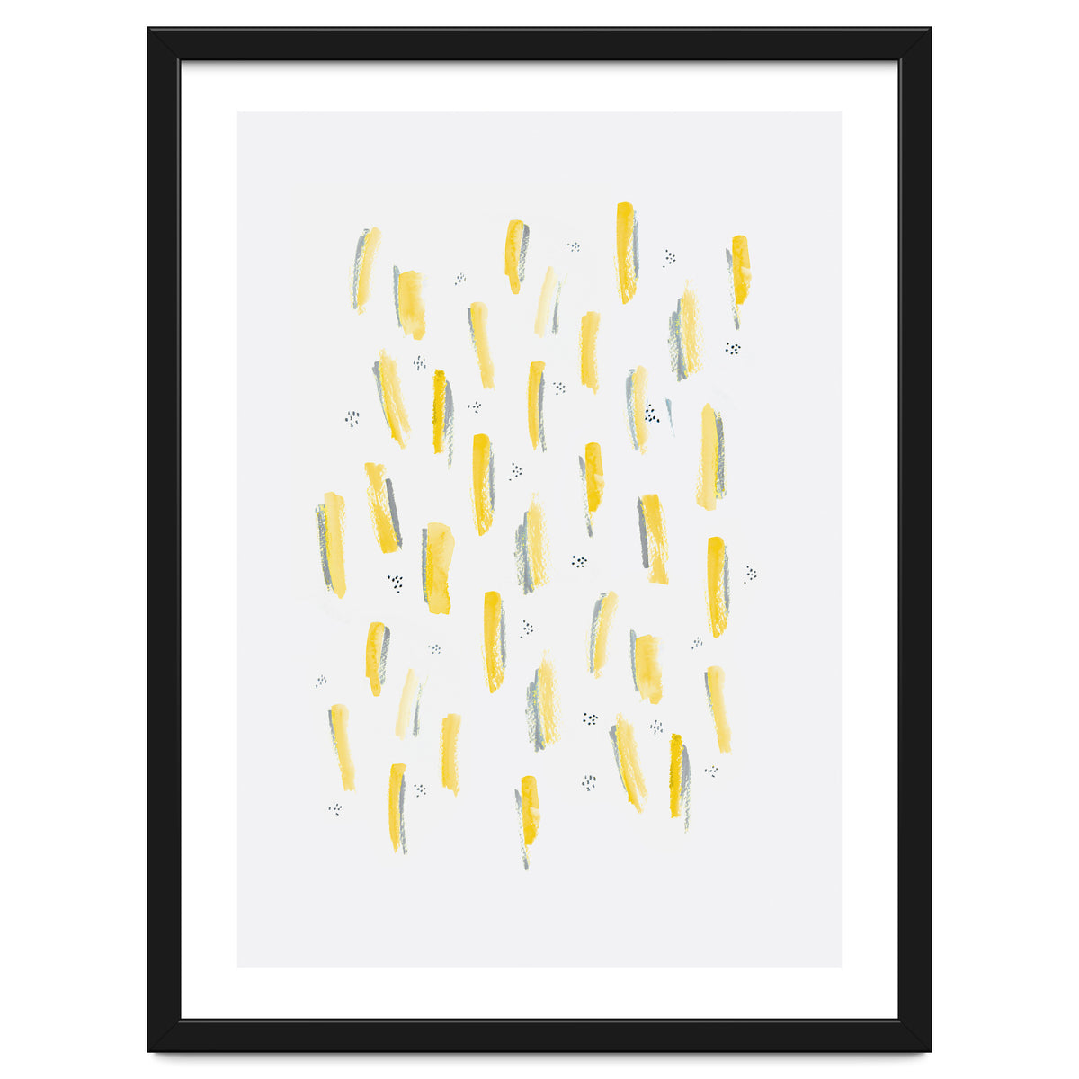 Brush Strokes Mustard