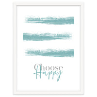 Text Art CHOOSE HAPPY | turquoise