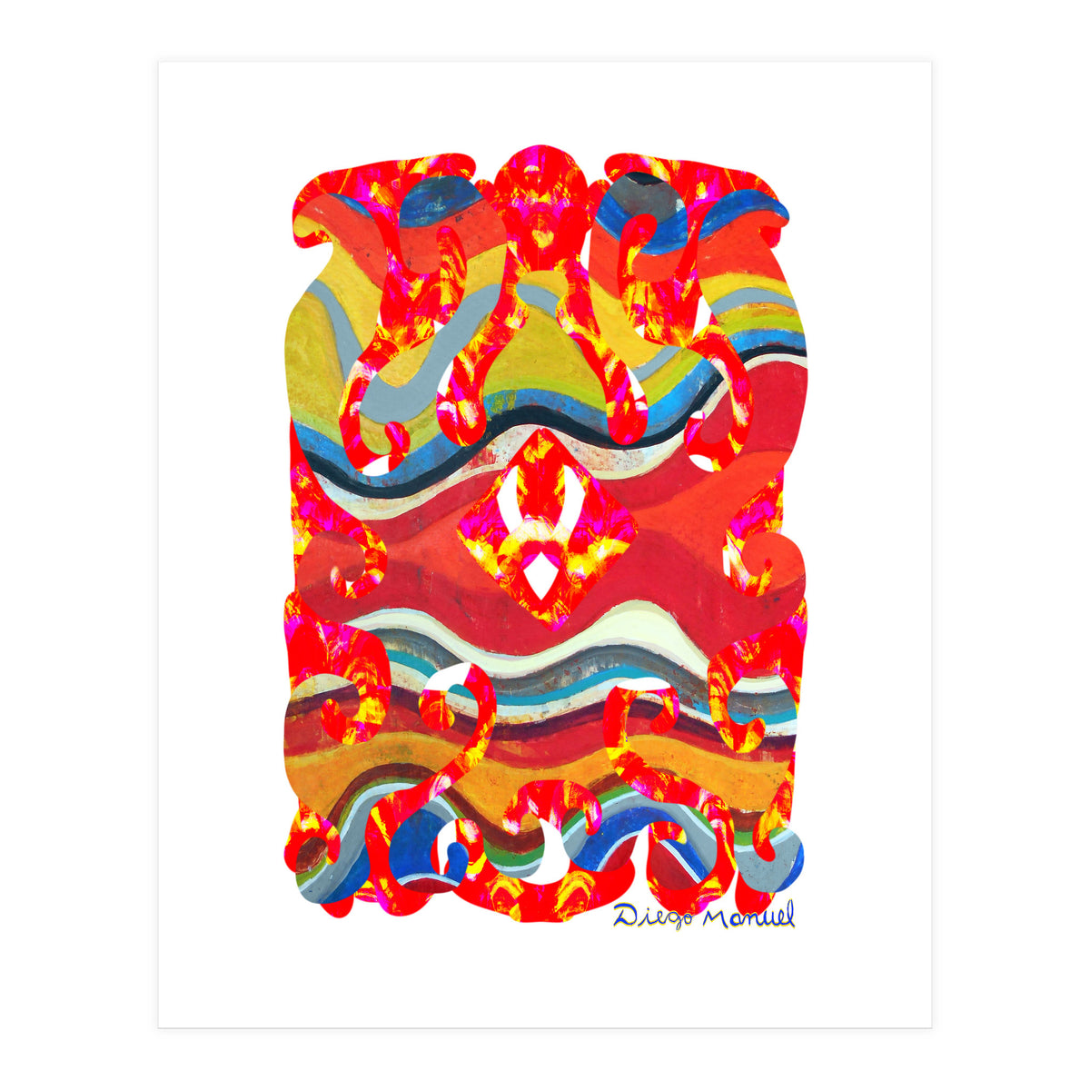 Pop Abstract Asimetrico 28 Copia (Print Only)