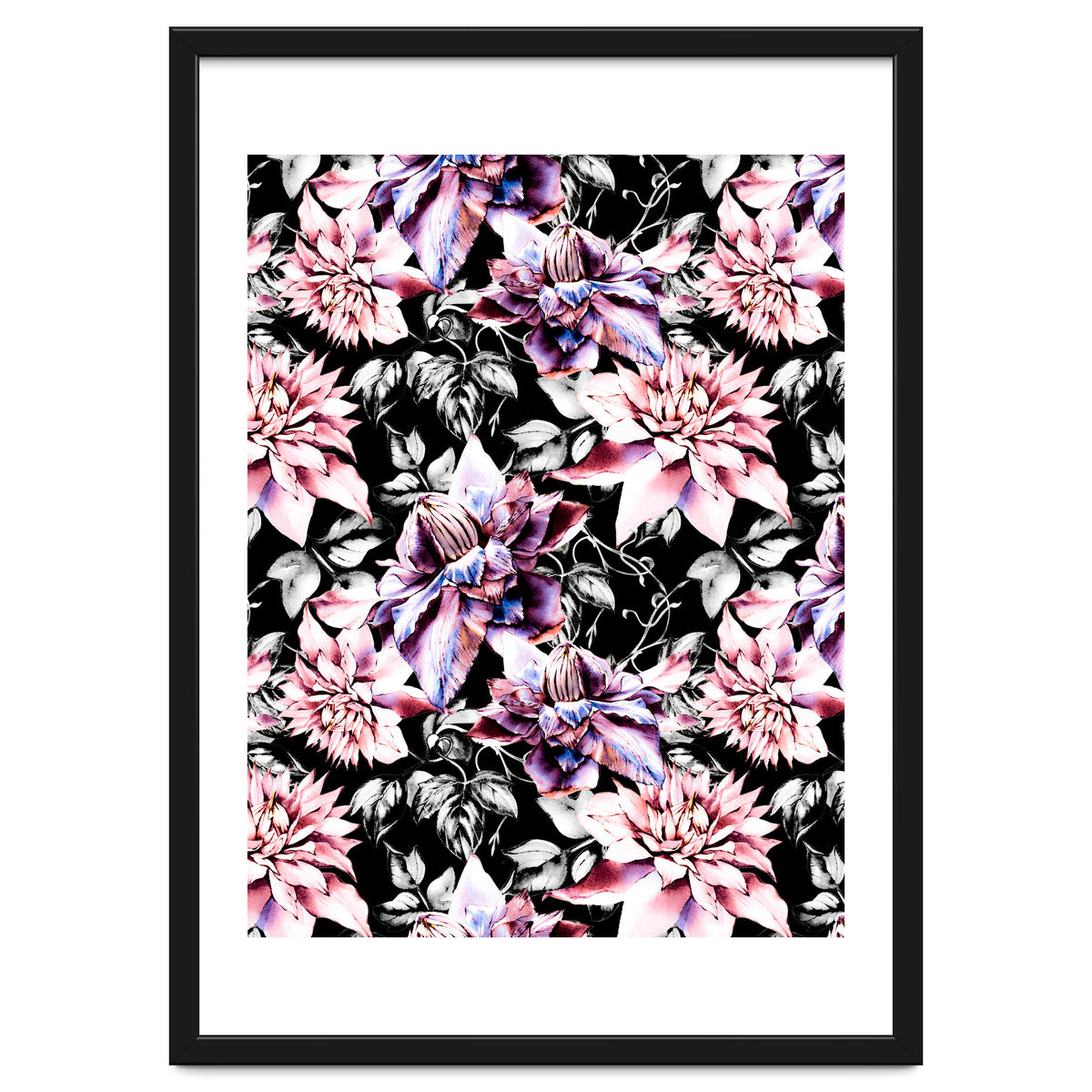 Pink bloom in the dark