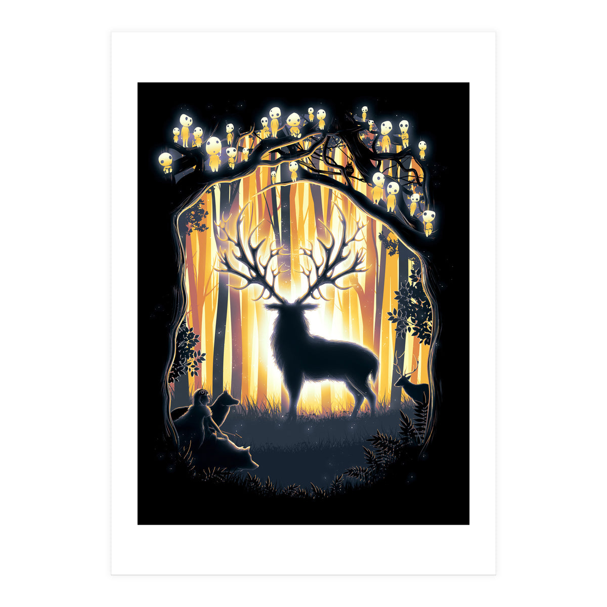 Deer God Please Save Our Forest (Print Only)