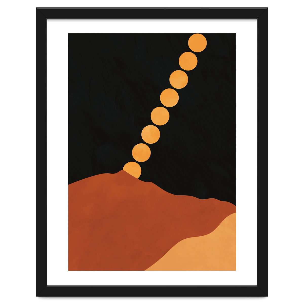 Mountain Hills Moon Earth Tones