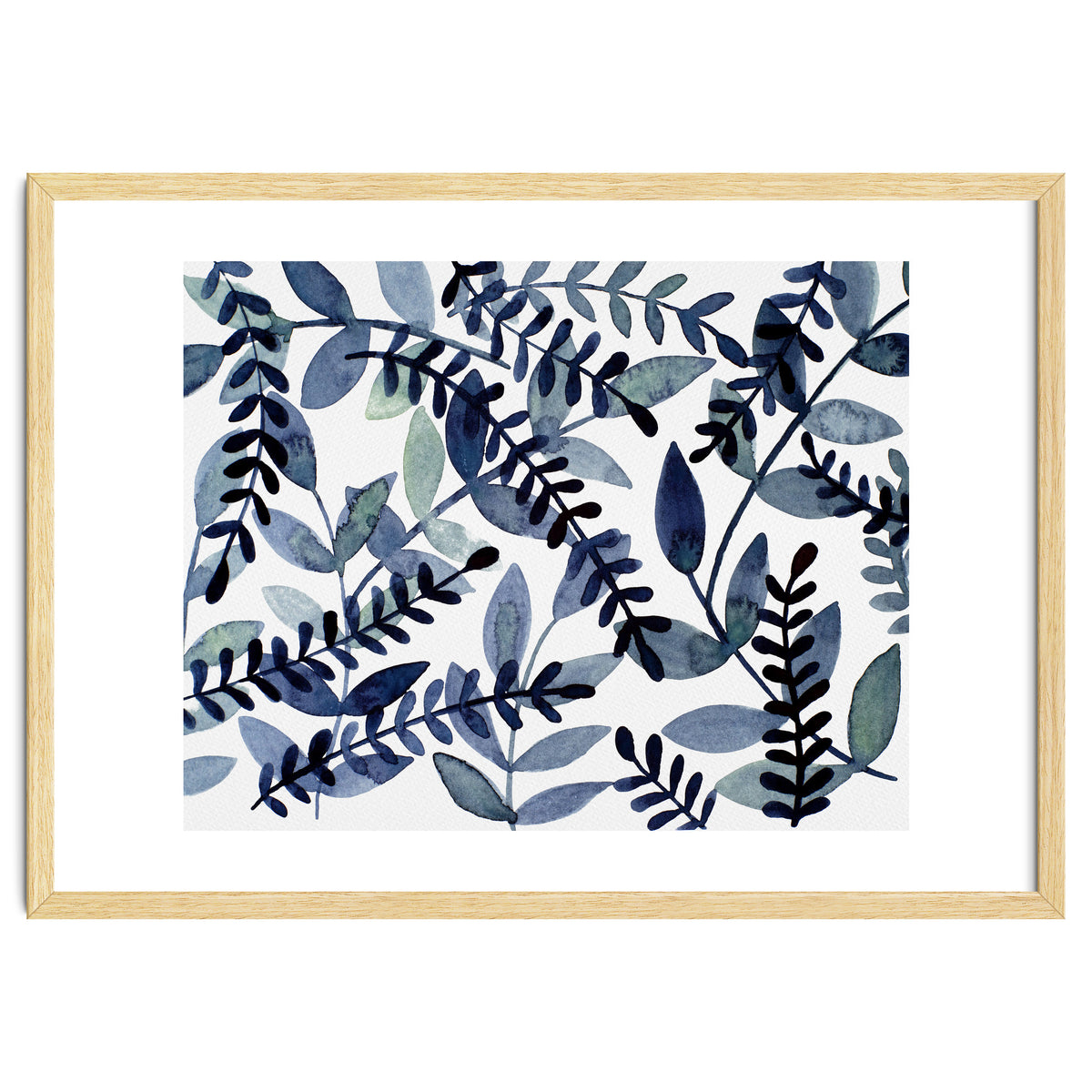 Simple indigo branches