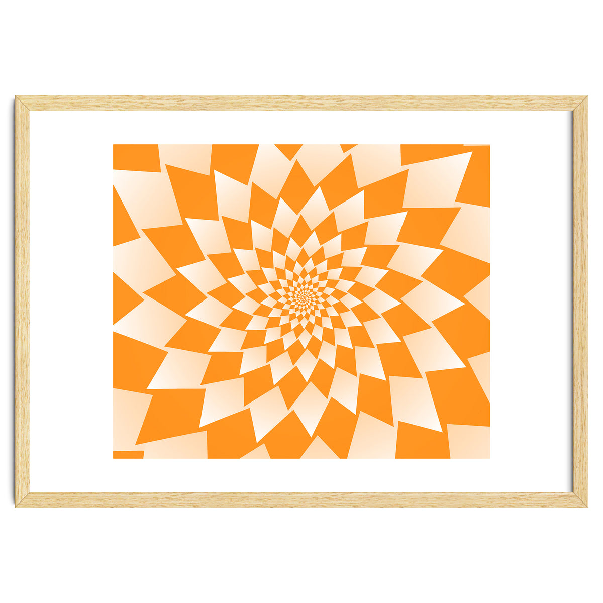 Abstract Orange Geometric