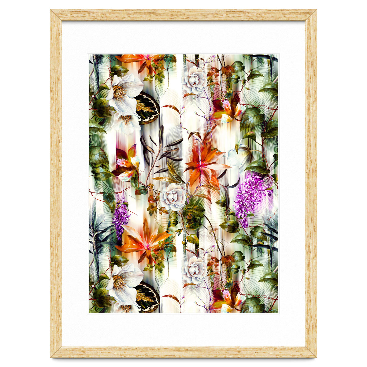 Abstract Motion Blur Floral