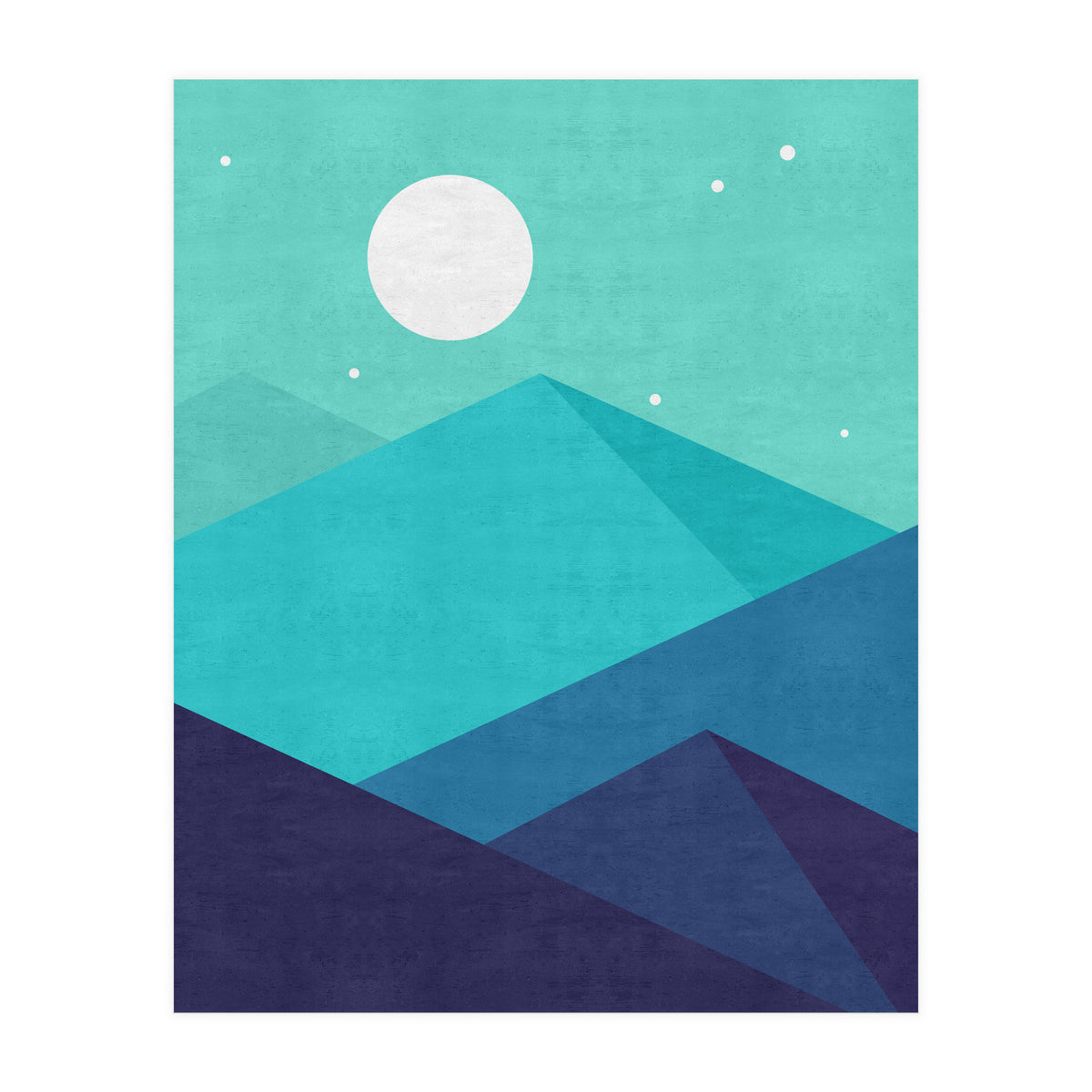 Moonlight mountains (Print Only)