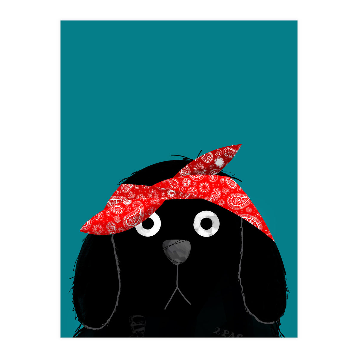 Doozal Dog Tupac (Print Only)