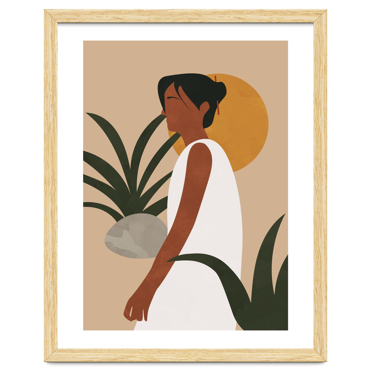 Botanical Woman - Abstract Boho