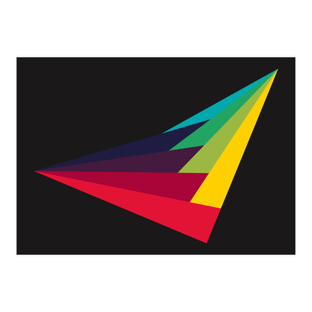 Geometric Shapes No. 40 - rainbow (Print Only)