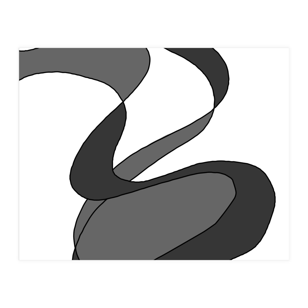 Grey Waves 9 (Print Only)