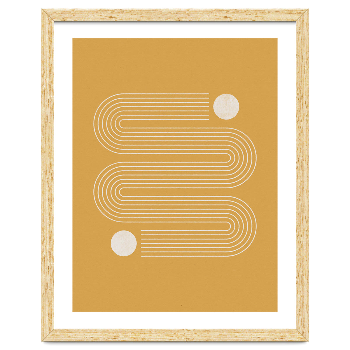 Mid-Century Modern No.20 - Woodblock Print