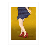 Flapper with red shoes (Print Only) thumbnail