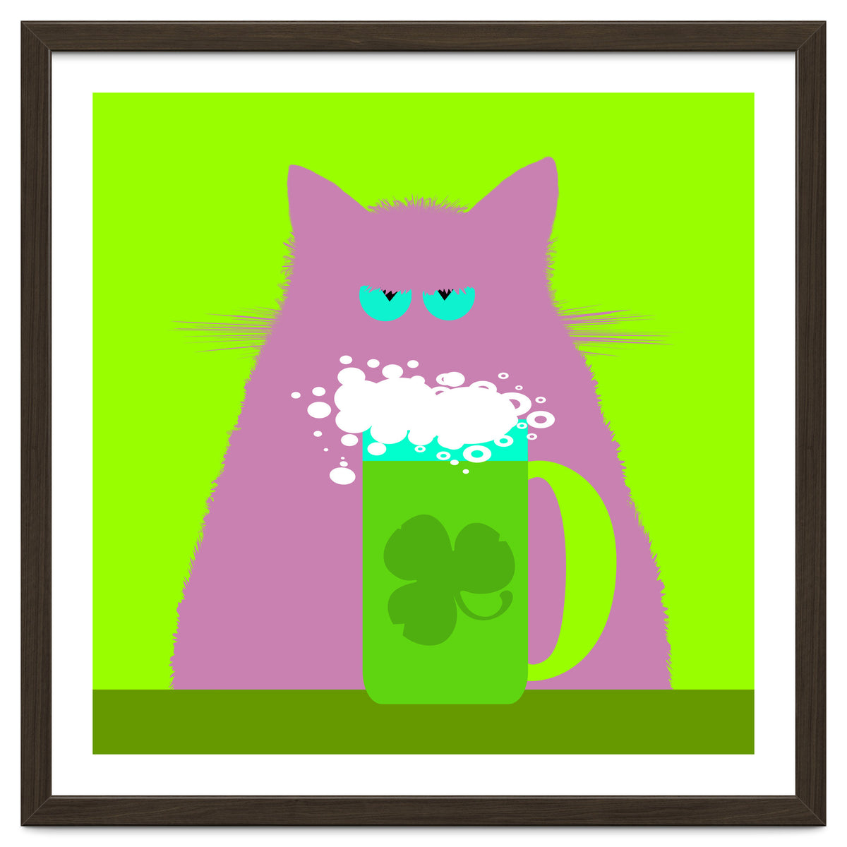 Saint Patrick's Day Lilac Cat