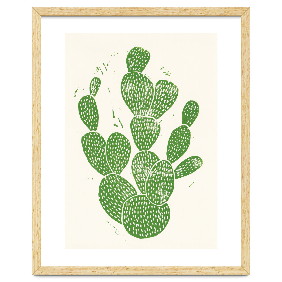 Linocut Cacti #1