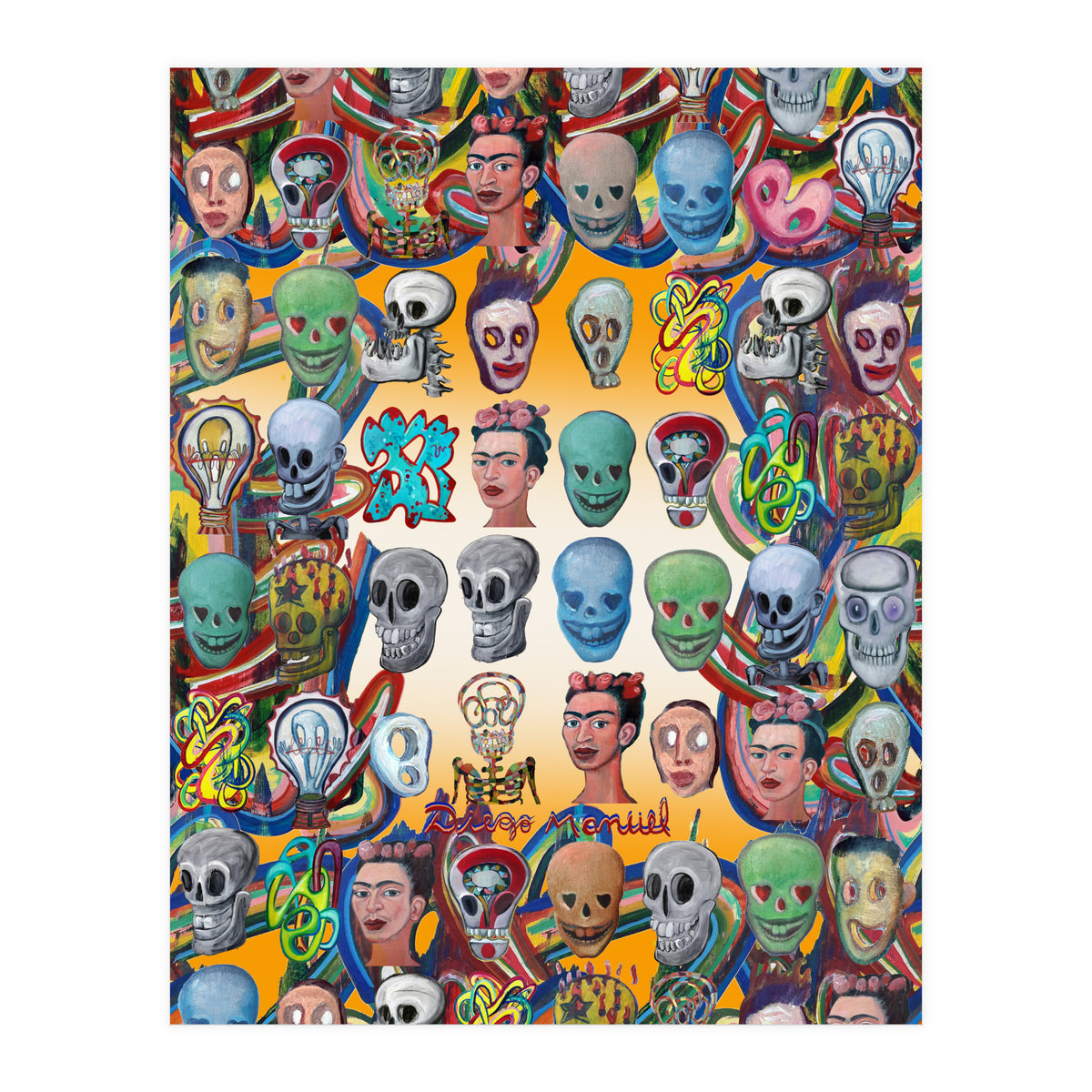 Calaveras Y Graffitis 2 (Print Only)