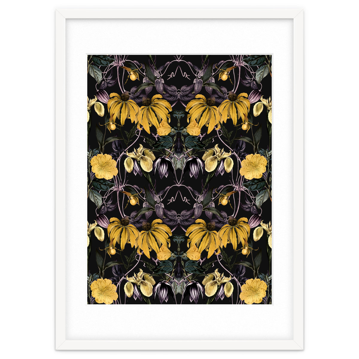 Nocturnal botanical garden kaleidoscope