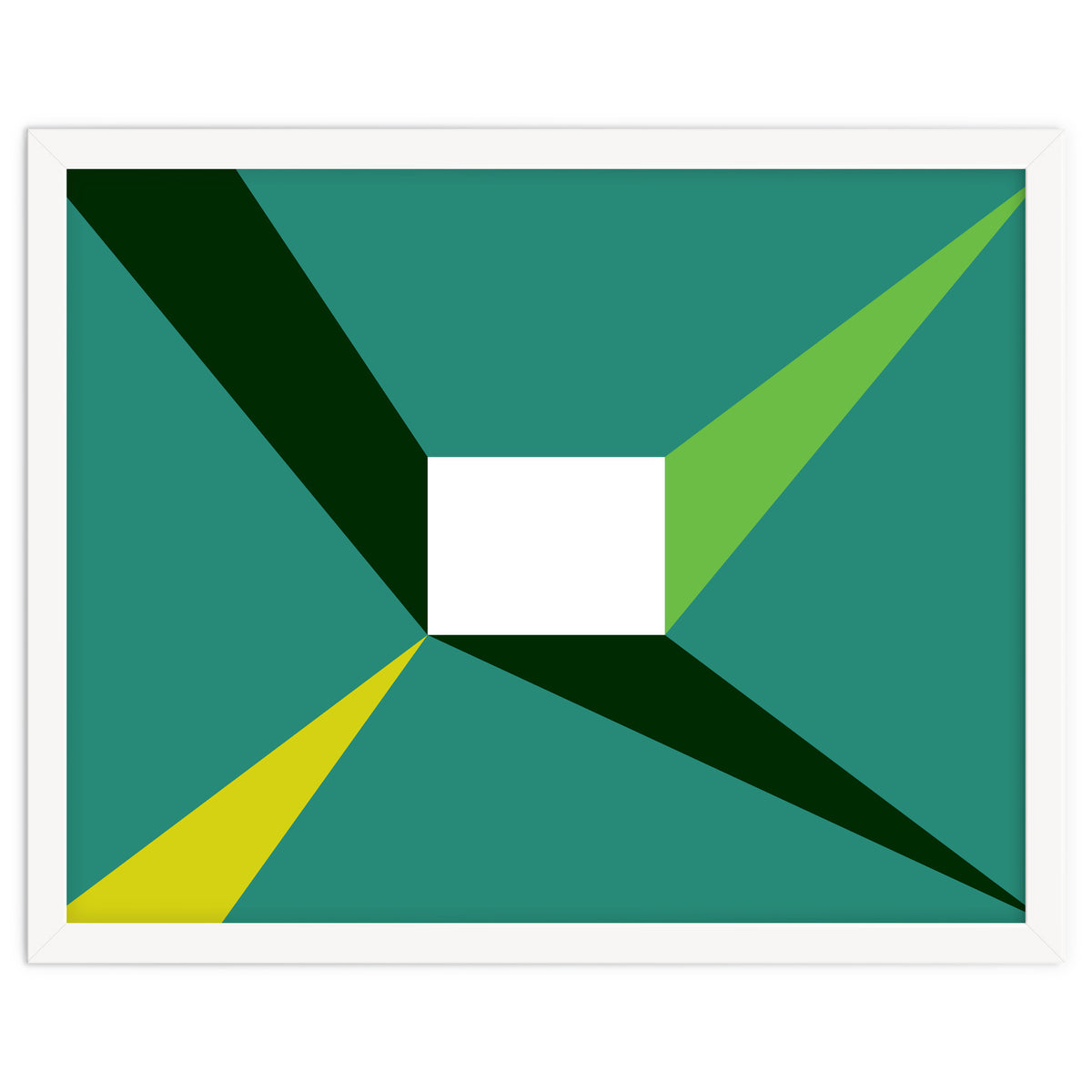 Geometric Shapes No. 27 - green, yellow & lime