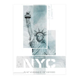 NYC Statue of Liberty | turquoise marble (Print Only) thumbnail