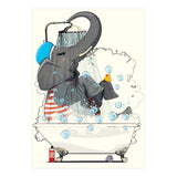 Elephant in the Bath, Funny Bathroom Humour (Print Only) thumbnail