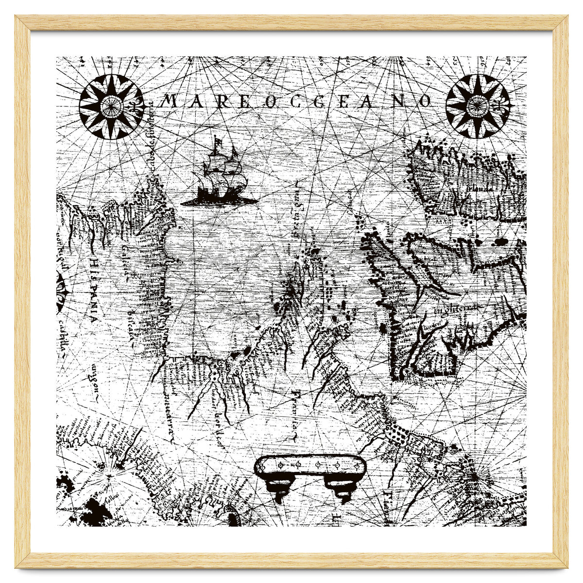 Antique Mercant Map