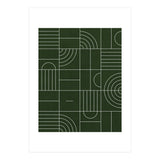My Favorite Geometric Patterns No.24 - Deep Green (Print Only) thumbnail