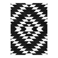 Urban Tribal Pattern No.14 - Aztec - Black Concrete (Print Only)