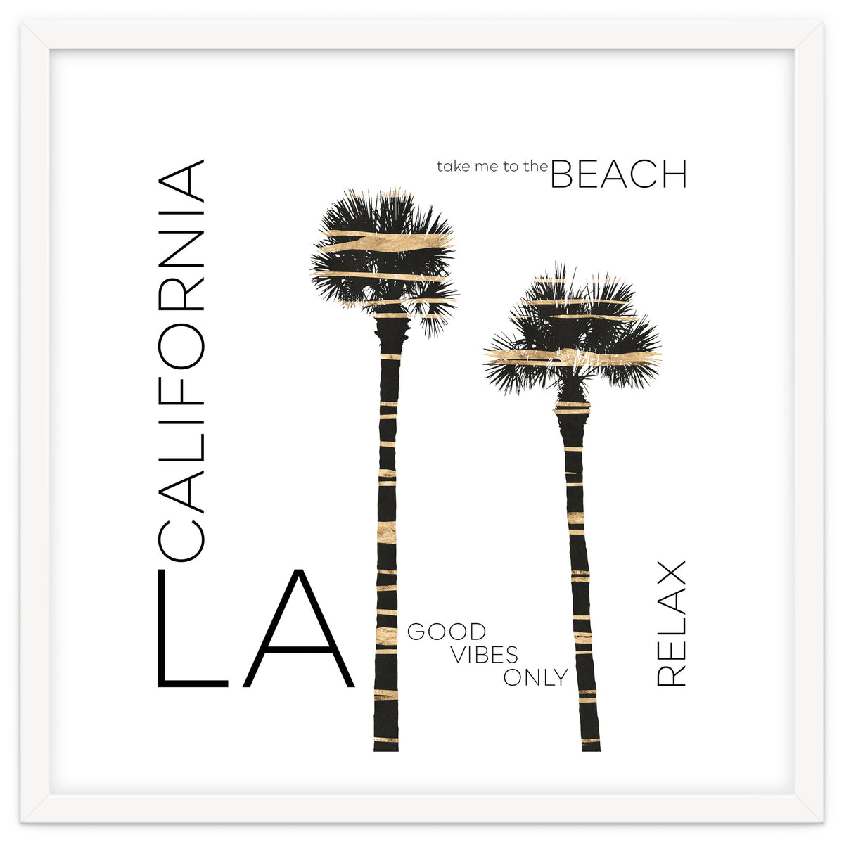 Urban Art LA Palm Trees