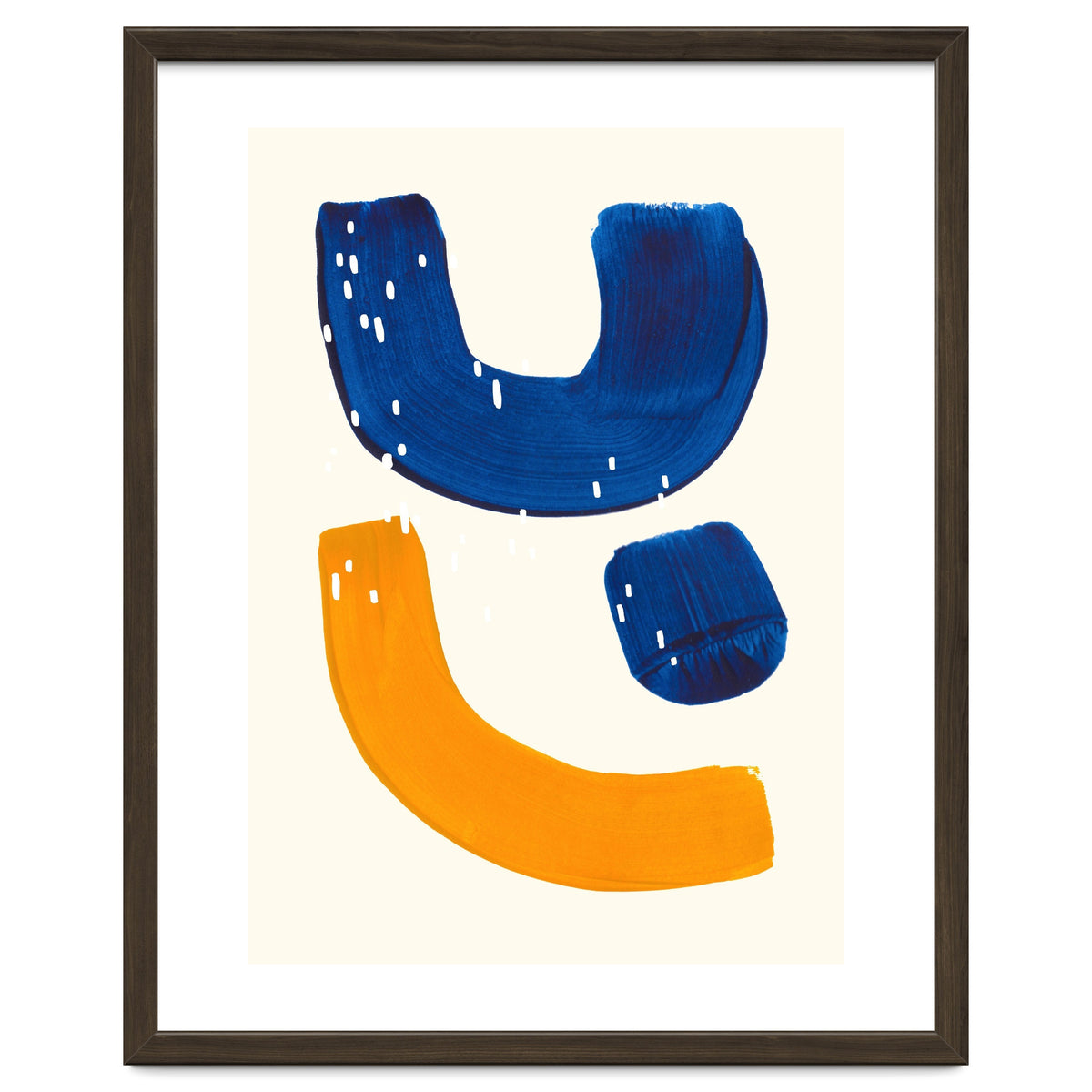 Blue Umbrella For A Yellow Banana