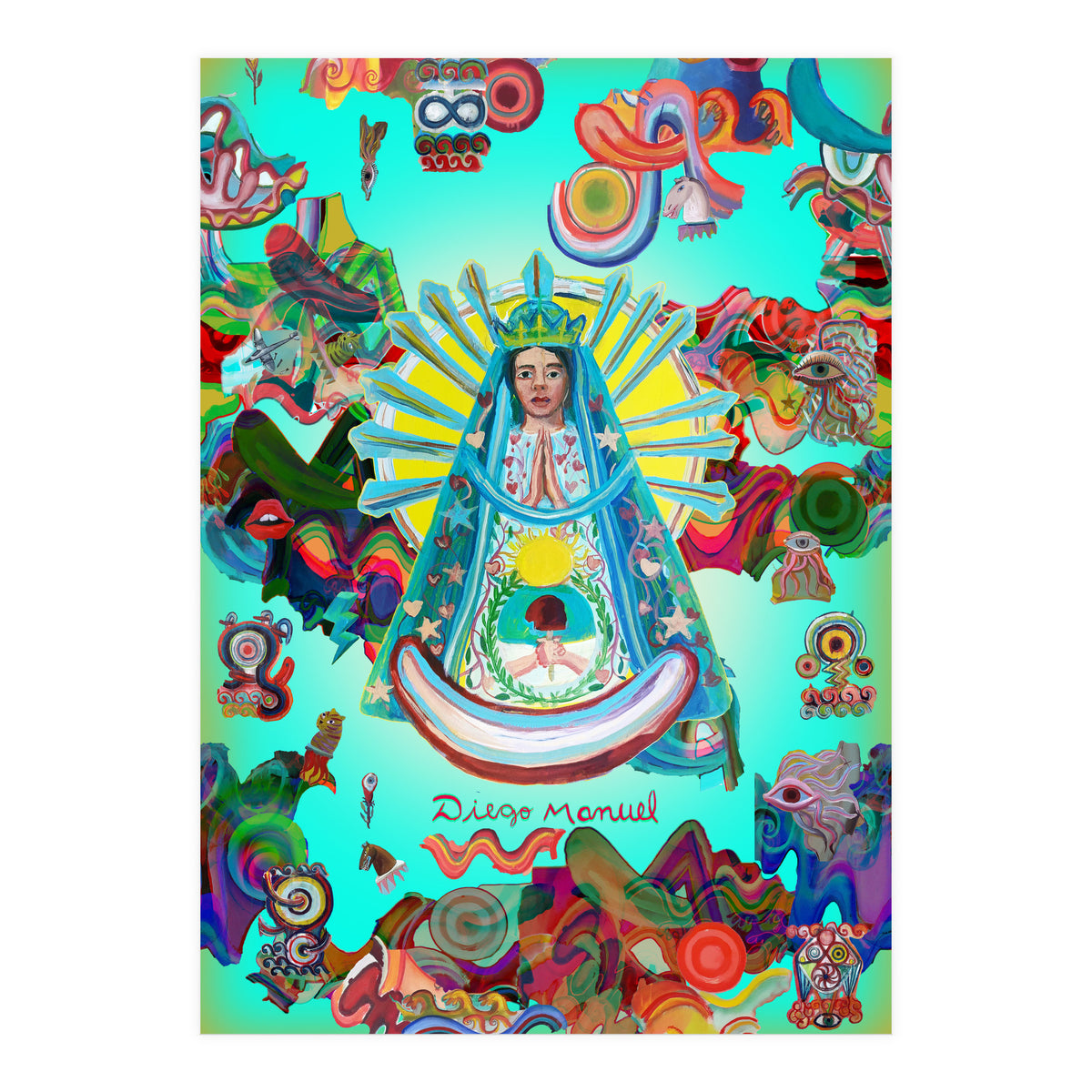 Virgen Y Graffiti 15 (Print Only)