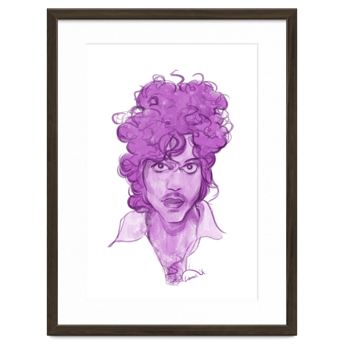 Prince Watercolor illustration