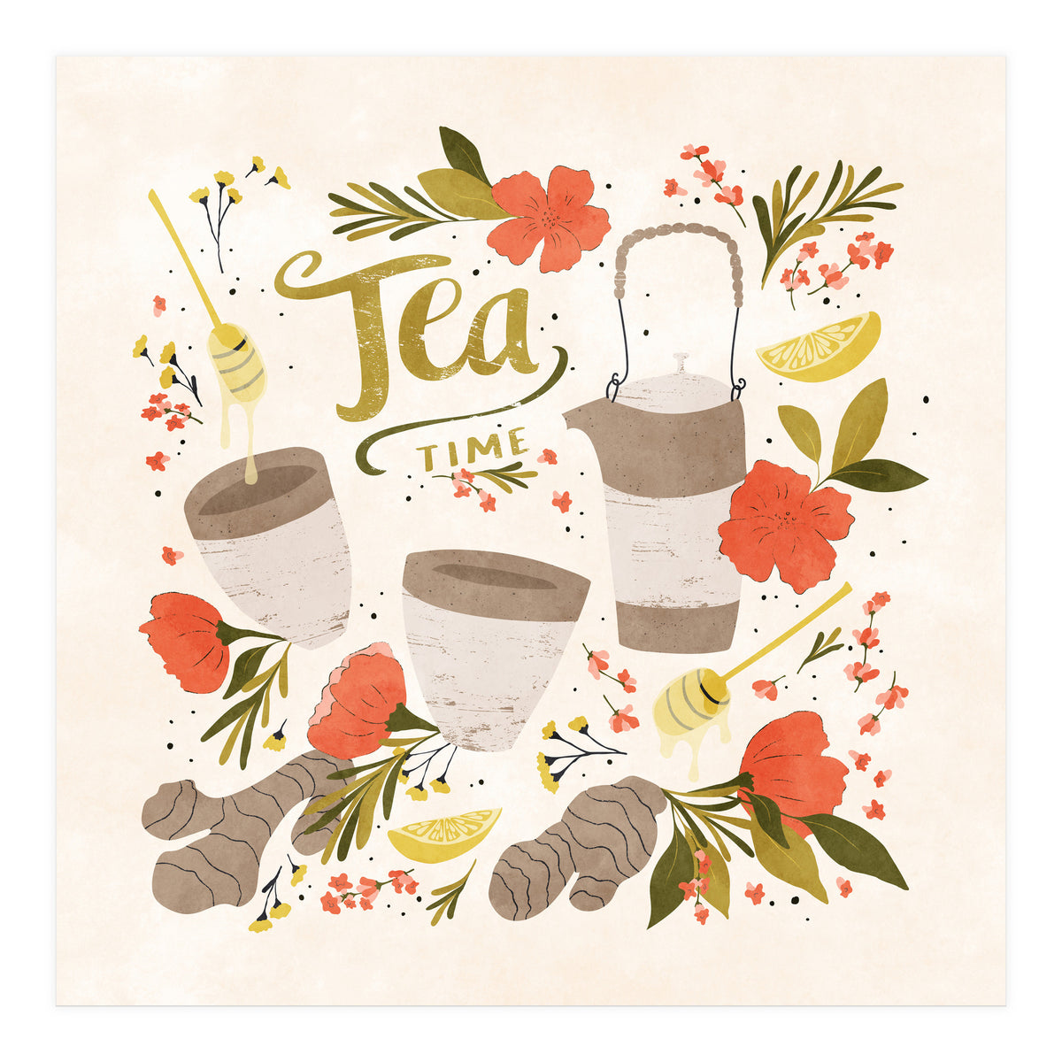 Ginger Lavender Tea (Print Only)
