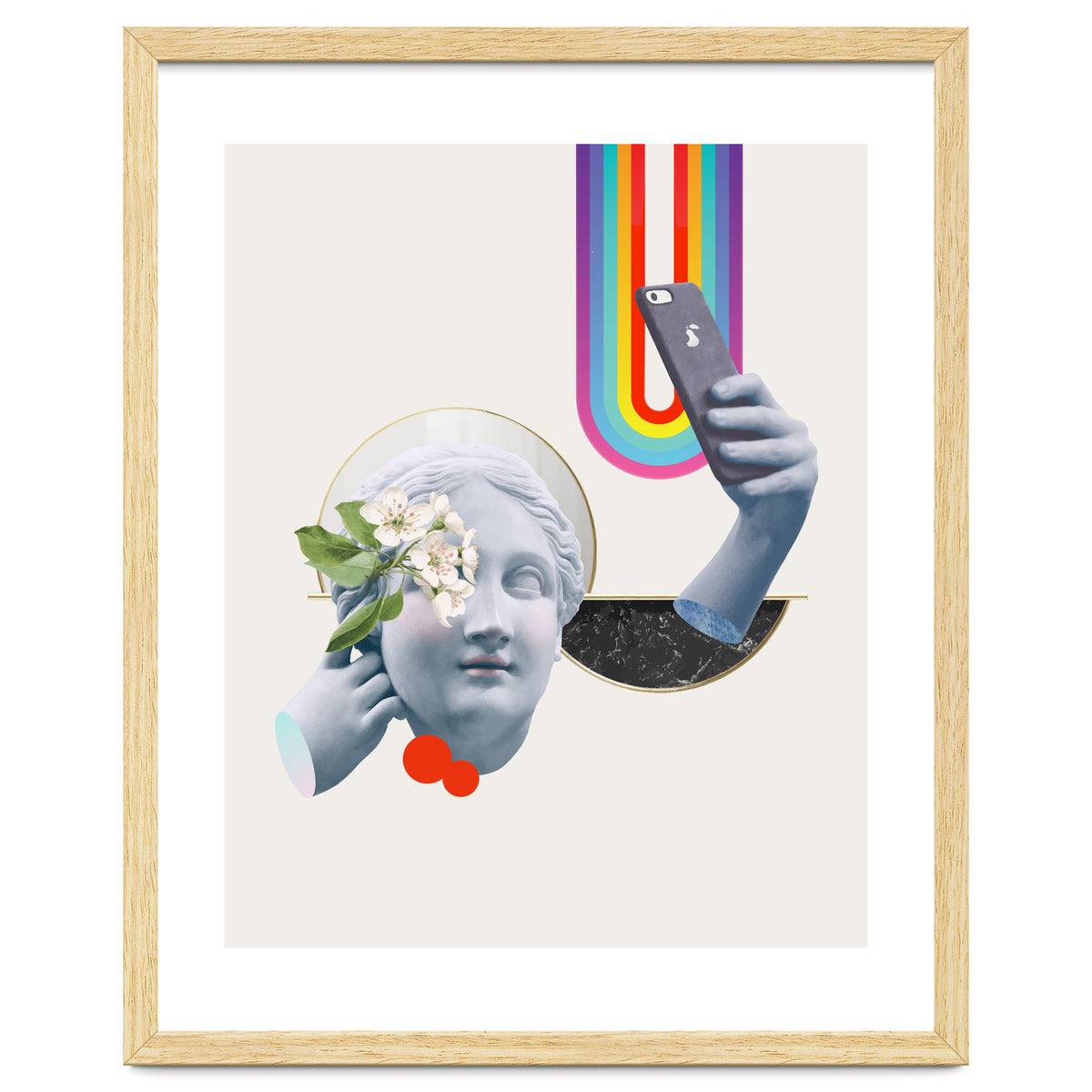 Greek Goddess Rainbow Selfie By Pear