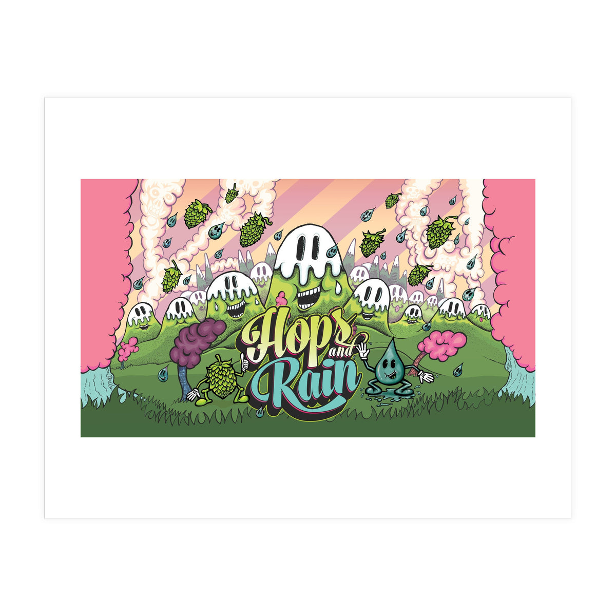 Hops & Rain Sour Beer (Print Only)