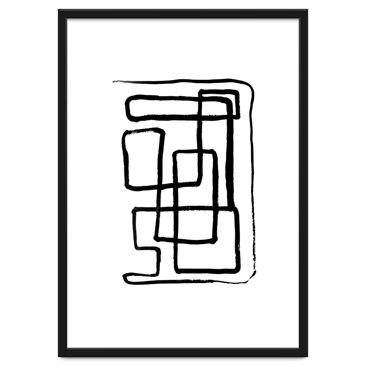 Maze Line Art