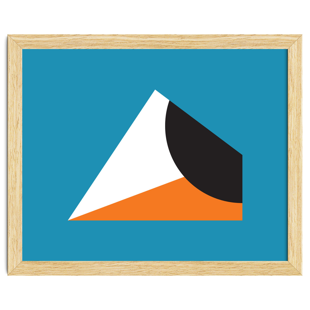 Geometric Shapes No. 16 - blue & orange