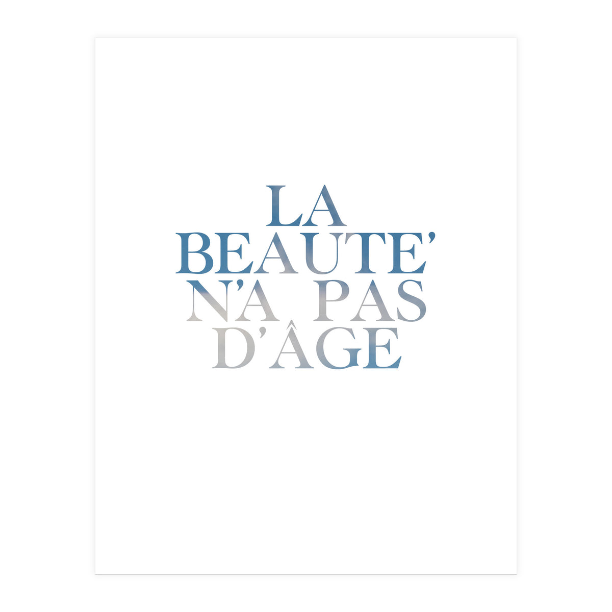 la beaute... (Print Only)