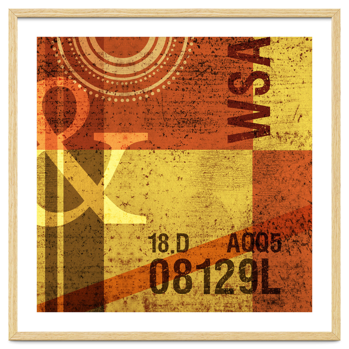 Abstract Industrial Yellow