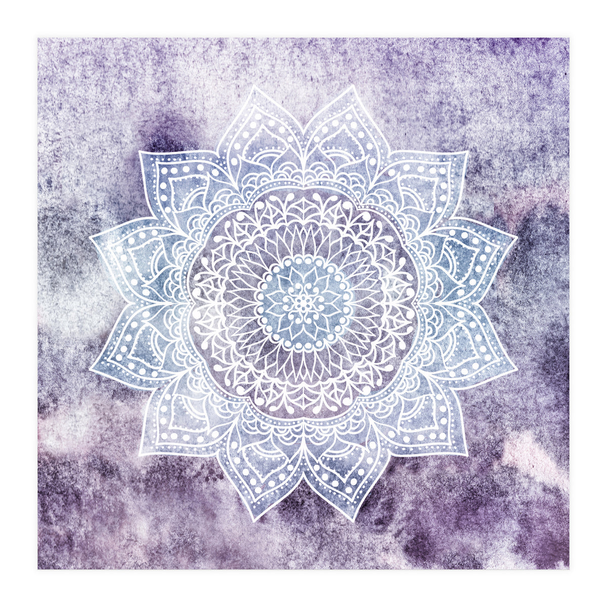Deep Purple Mandala  (Print Only)