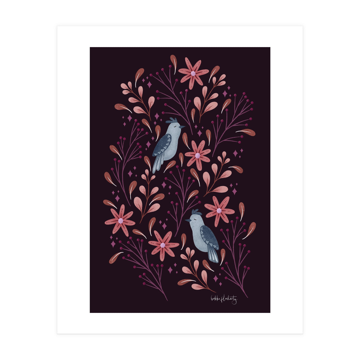 Folk-Art Birds (Print Only)