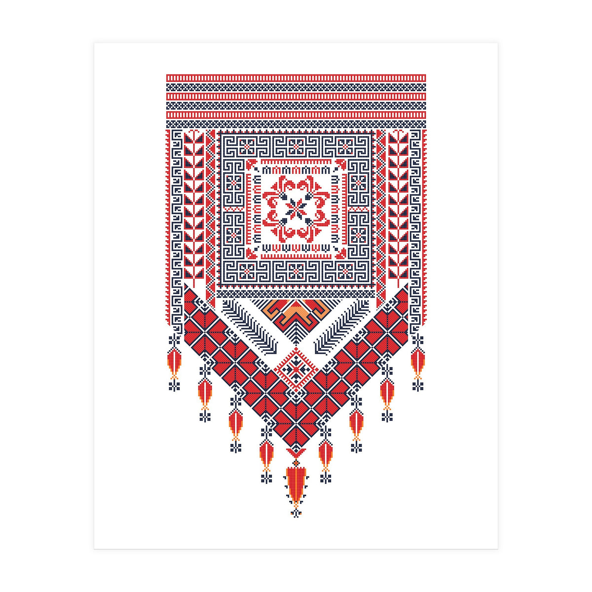 Tatreez Ornament 22 (Print Only)