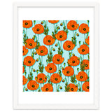 Peoni Garden | Boho Floral Meadow | Vintage Botanical Graphic Design thumbnail