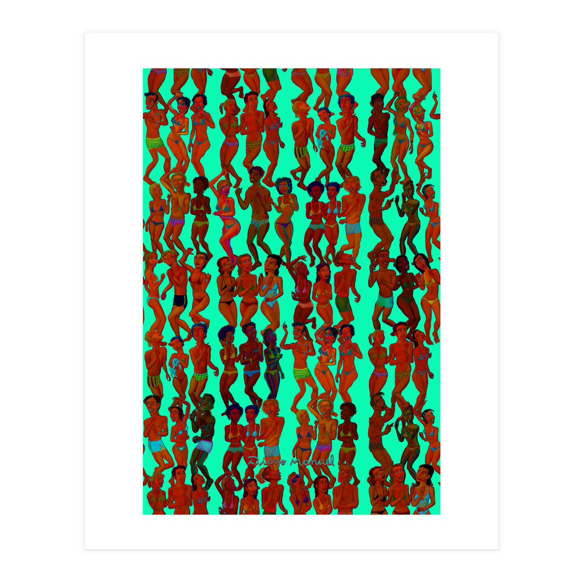 Fiesta En La Playa 9 (Print Only)