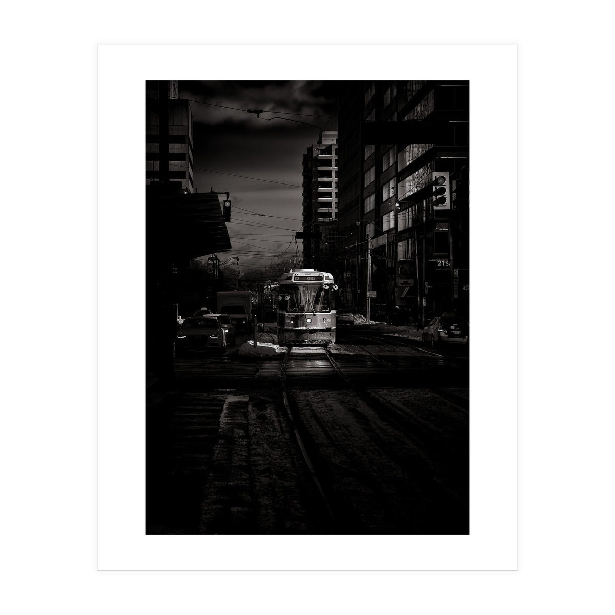 The 512 St. Clair Streetcar Toronto Canada Toned Version (Print Only)